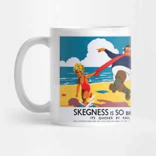 Vintage British Rail Travel Poster: Skegness Is So Bracing - It's Quicker by Rail Mug